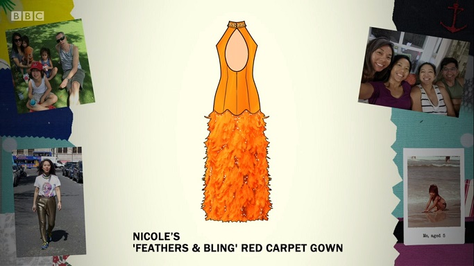 nicole gown sketch
